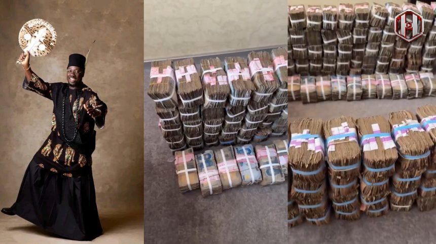 Cash recovered from Obi Cubana’s 50th birthday surfaces online