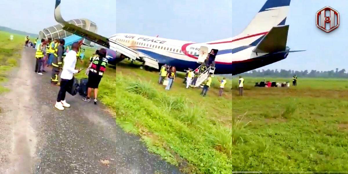 Panic as Air Peace flight skids off runway in Port Harcourt